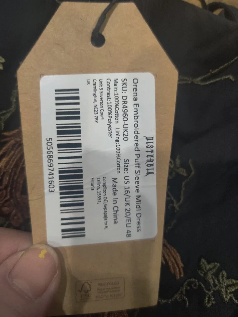 Disturbia Dress size 20 UK New - Picture 4 of 6